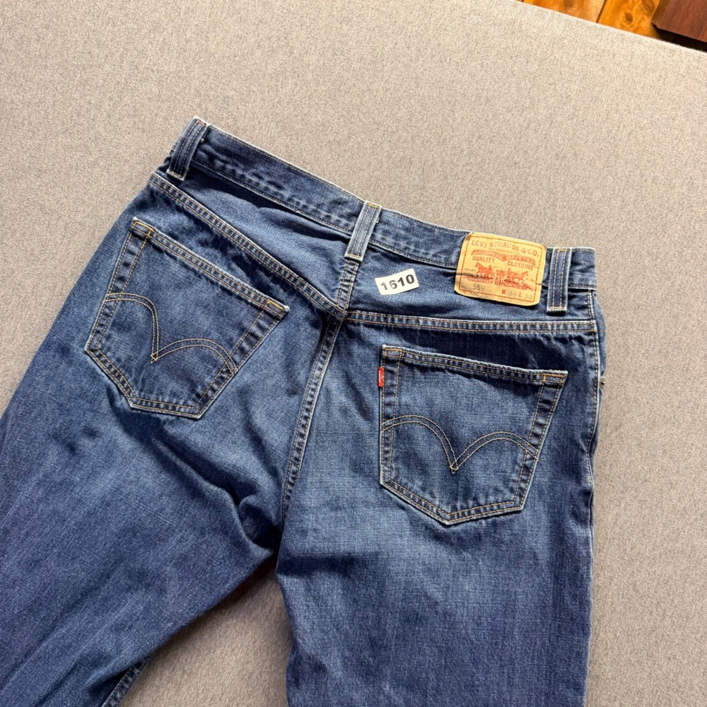 Levis 559 Relaxed Straight Jeans Mens 34x30 Medium Wash Blue Denim 100% Cotton